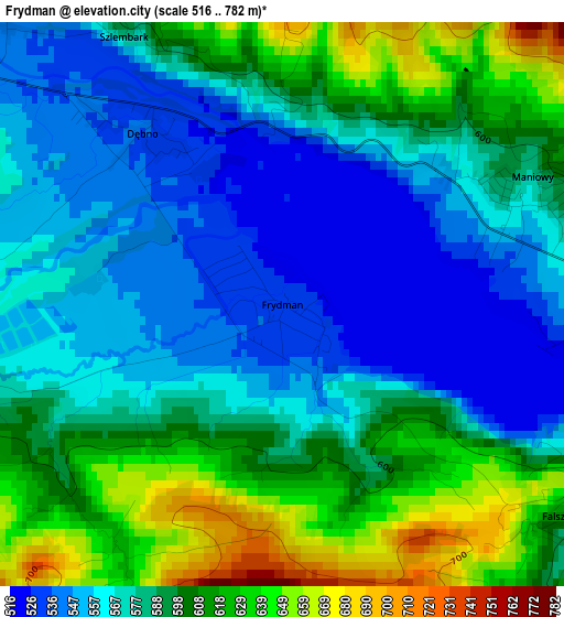 Frydman elevation map