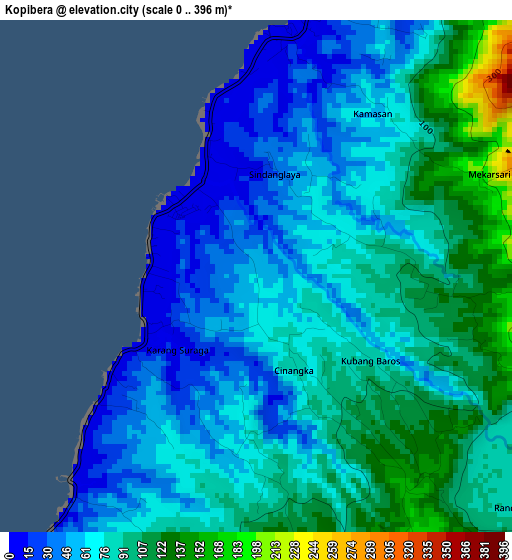Kopibera elevation map