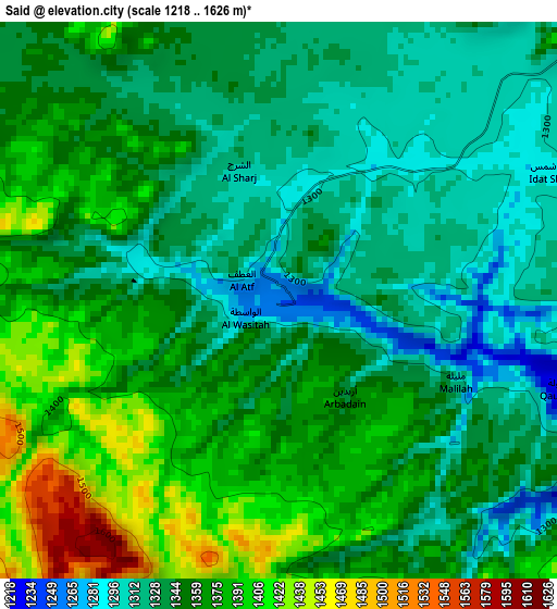 Said elevation map