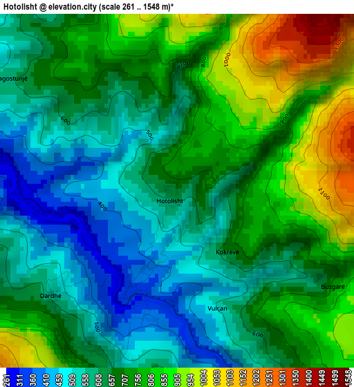 Hotolisht elevation map