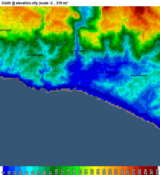 Cisiih elevation map