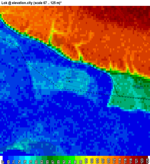 Lok elevation map