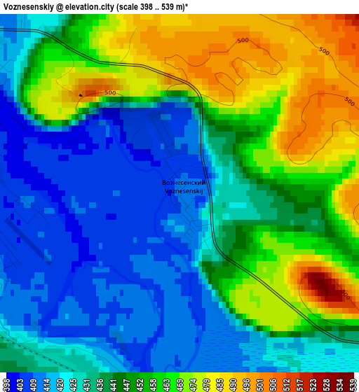 Voznesenskiy elevation map