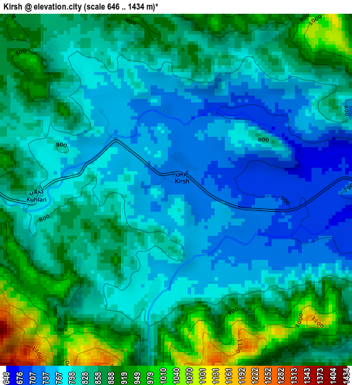 Kirsh elevation map