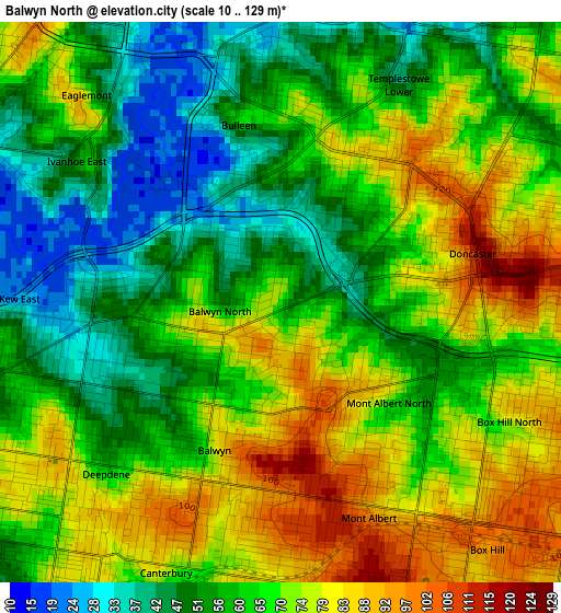 Balwyn North elevation map