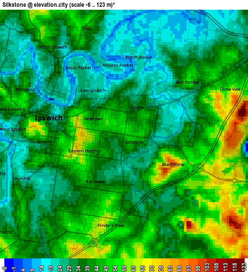 Silkstone elevation map