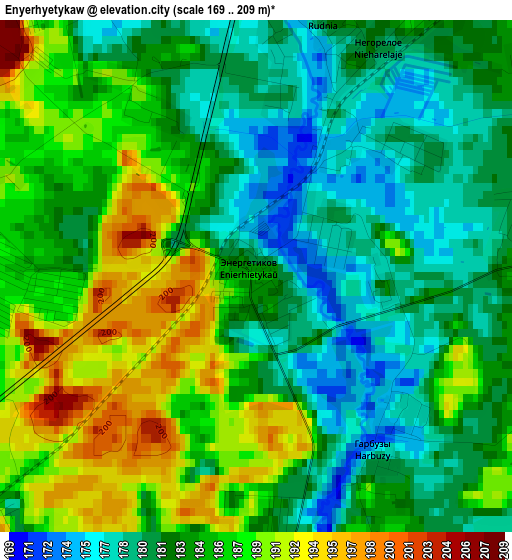 Enyerhyetykaw elevation map