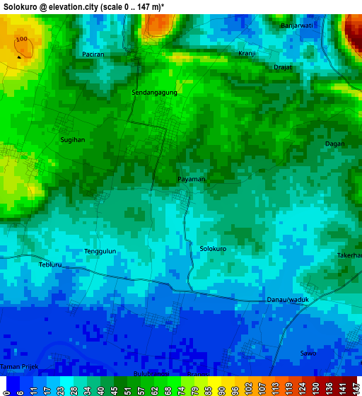 Solokuro elevation map