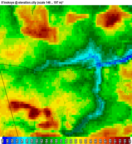 Il’inskoye elevation map