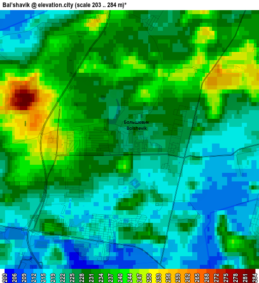 Bal’shavik elevation map