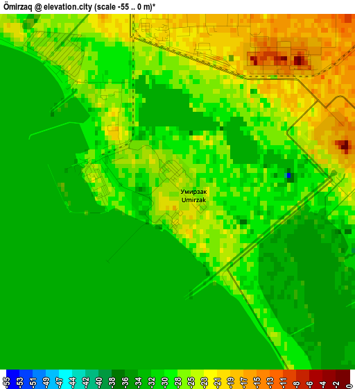 Ömirzaq elevation map