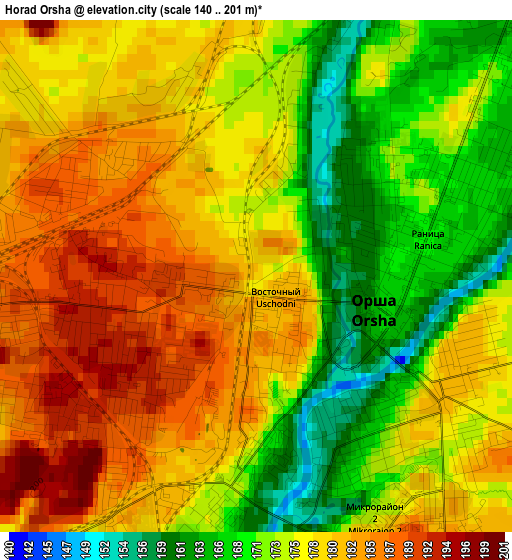 Horad Orsha elevation map