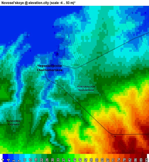 Novosel’skoye elevation map