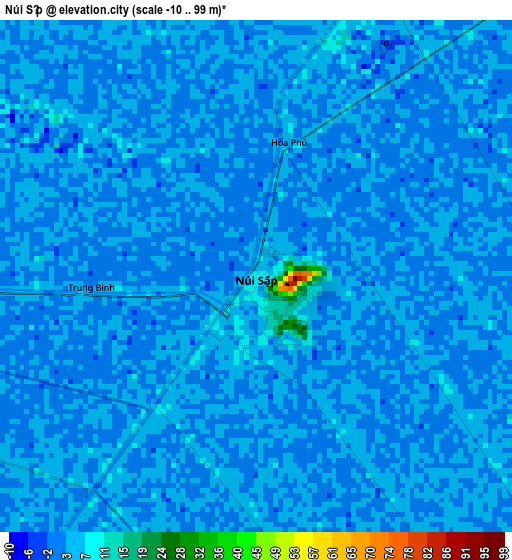 Núi Sập elevation map