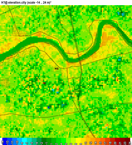 Hồ elevation map