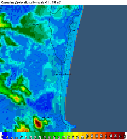 Casuarina elevation map