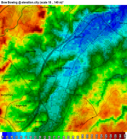 Bow Bowing elevation map