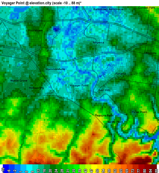 Voyager Point elevation map