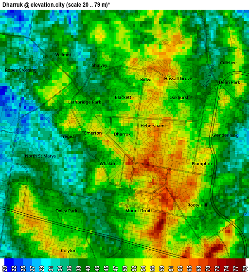 Dharruk elevation map