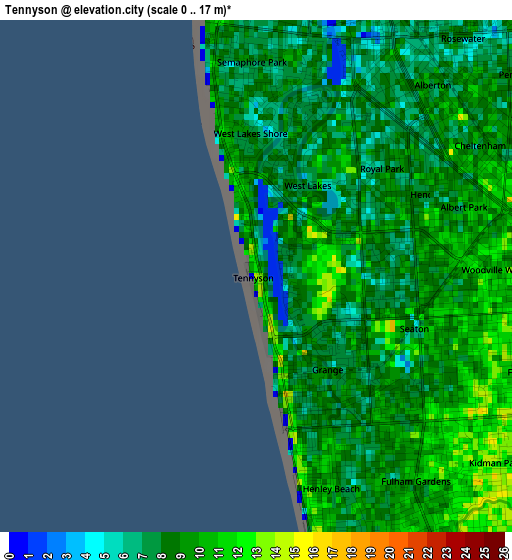 Tennyson elevation map