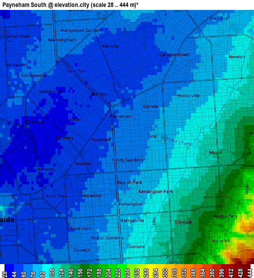 Payneham South elevation map