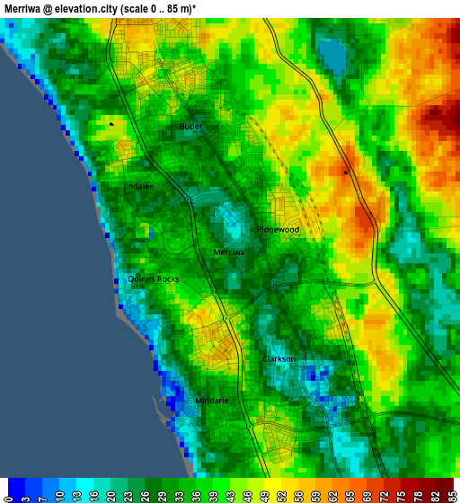 Merriwa elevation map