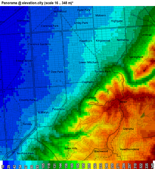 Panorama elevation map