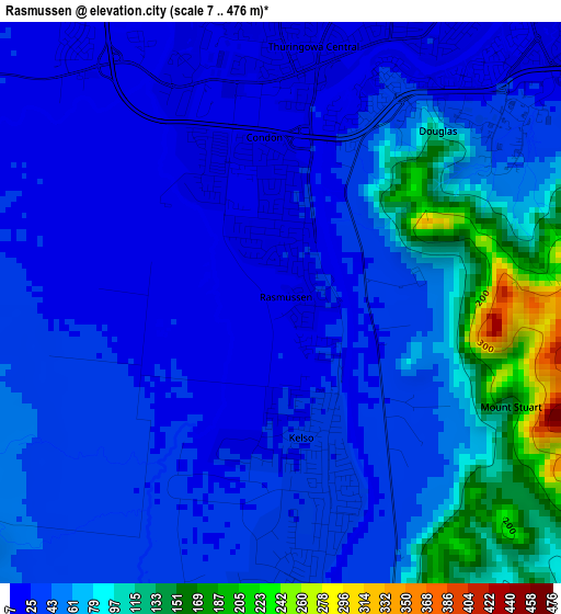 Rasmussen elevation map