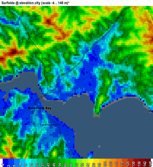 Surfside elevation map