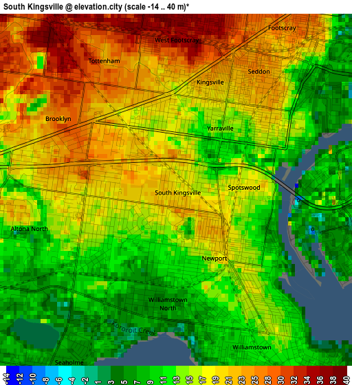 South Kingsville elevation map