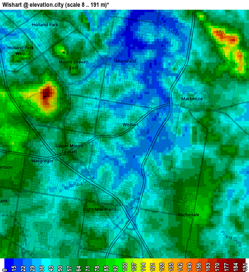 Wishart elevation map