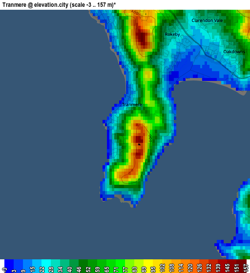 Tranmere elevation map