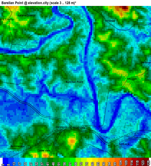 Barellan Point elevation map