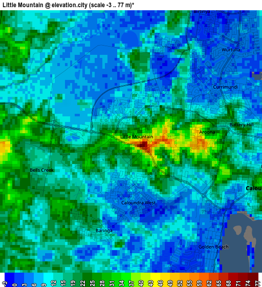 Little Mountain elevation map