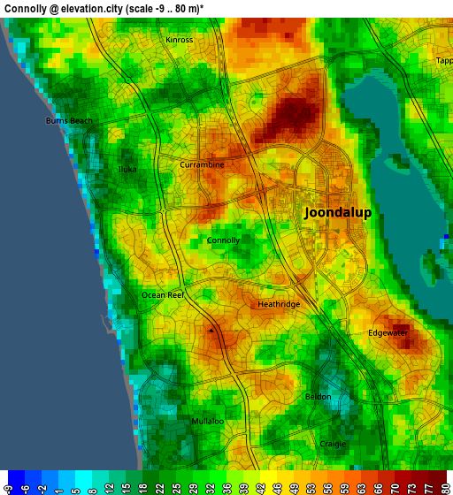 Connolly elevation map