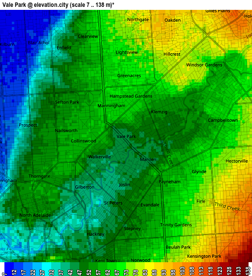 Vale Park elevation map