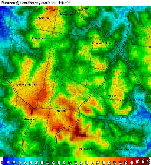 Runcorn elevation map