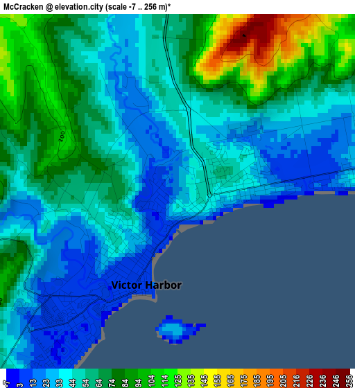 McCracken elevation map