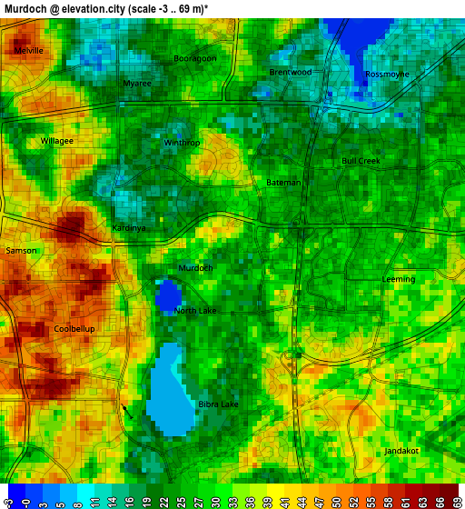 Murdoch elevation map