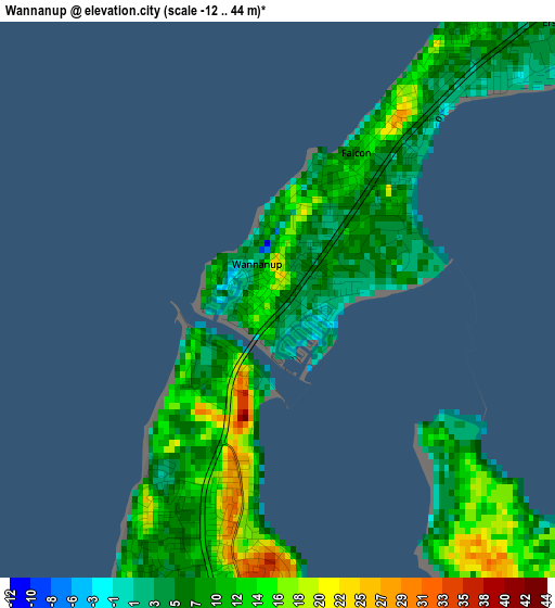 Wannanup elevation map