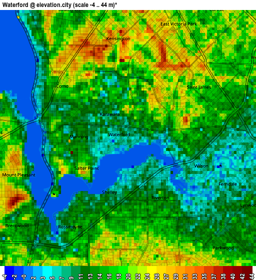 Waterford elevation map