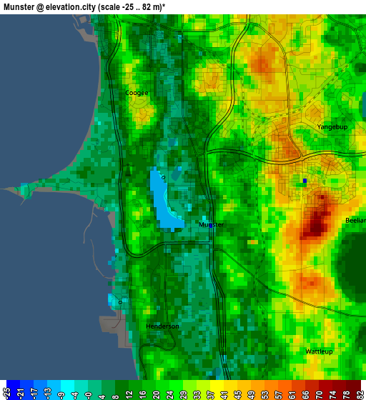 Munster elevation map