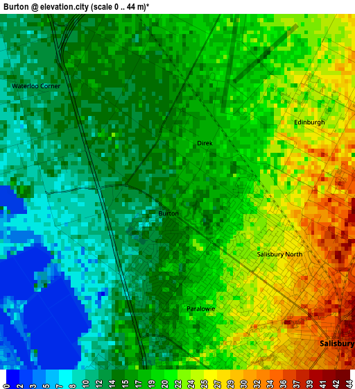 Burton elevation map