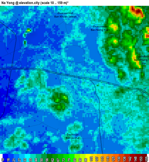 Na Yong elevation map