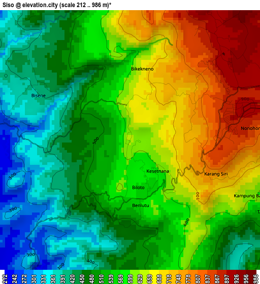 Siso elevation map