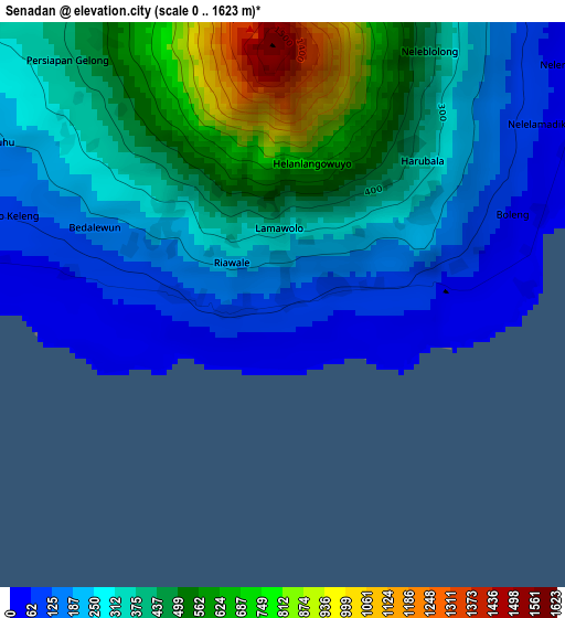 Senadan elevation map