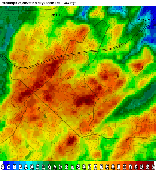 Randolph elevation map