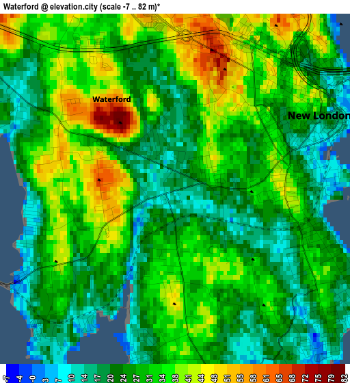 Waterford elevation map