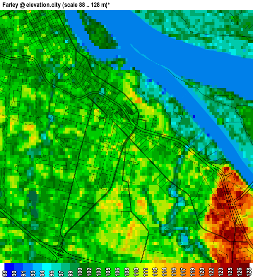 Farley elevation map