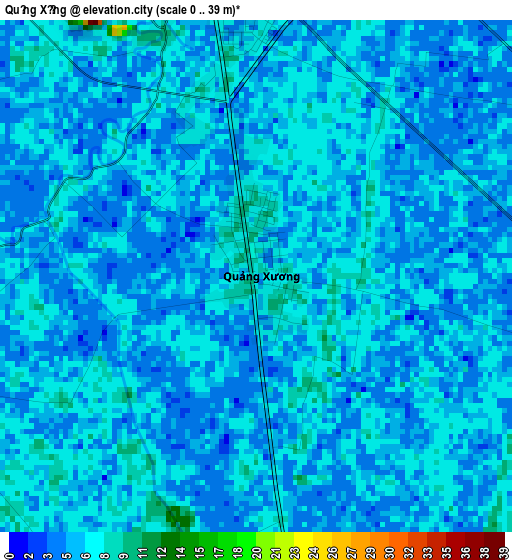 Quảng Xương elevation map